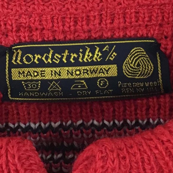 NORDSTRIKK Cardigan Wool Knitwear Fair Isle/Snowflake Pattern Sweater - Picture 14 of 16